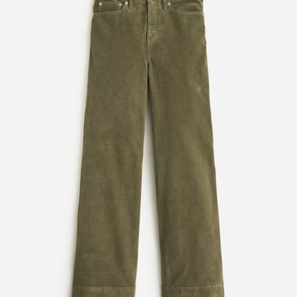 J. Crew Wide Leg Corduroy Trousers Size 31 Tall
